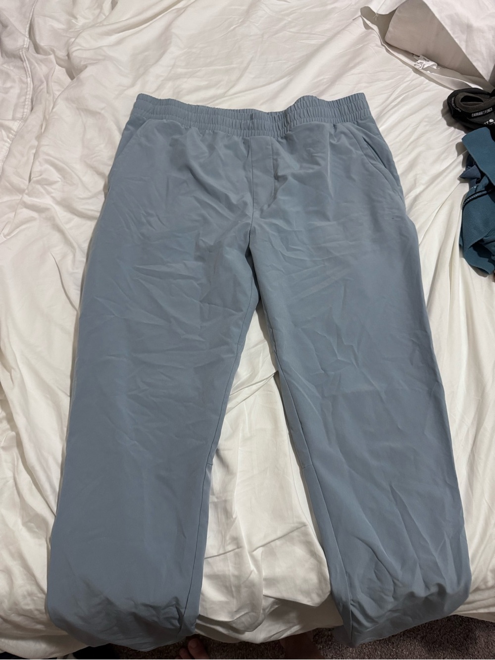 all in motion Men's Light Slate Blue Elastic-Waist Joggers